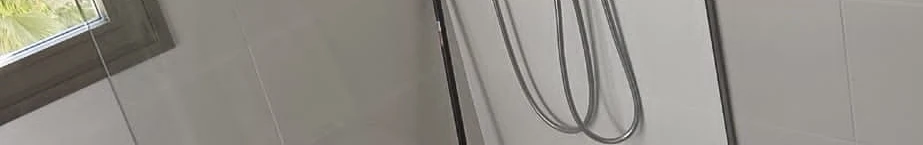 A new walk - in shower after a bathroom renovation